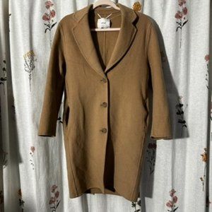 Aritzia Wilfred Julien Wool Cashmere Coat Size S